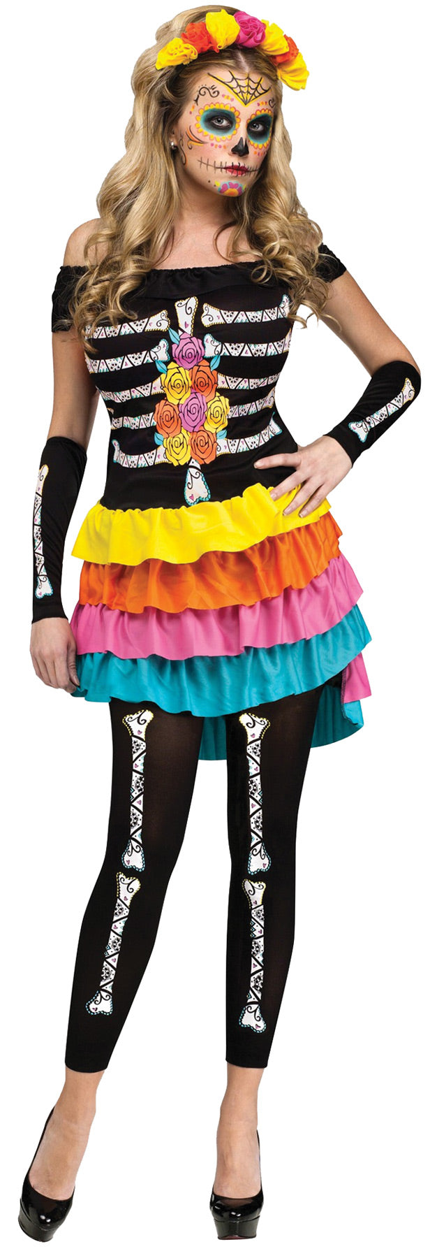 Day of Dead Footless Leggings