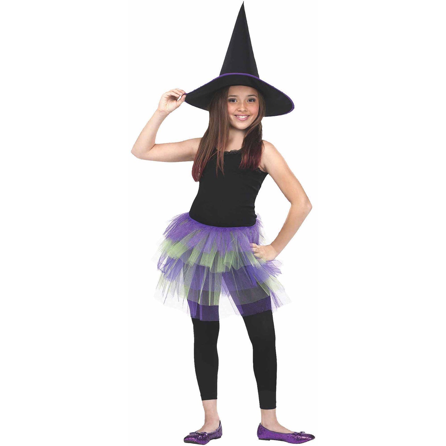 Glitter Tutu - Child Green/Purple