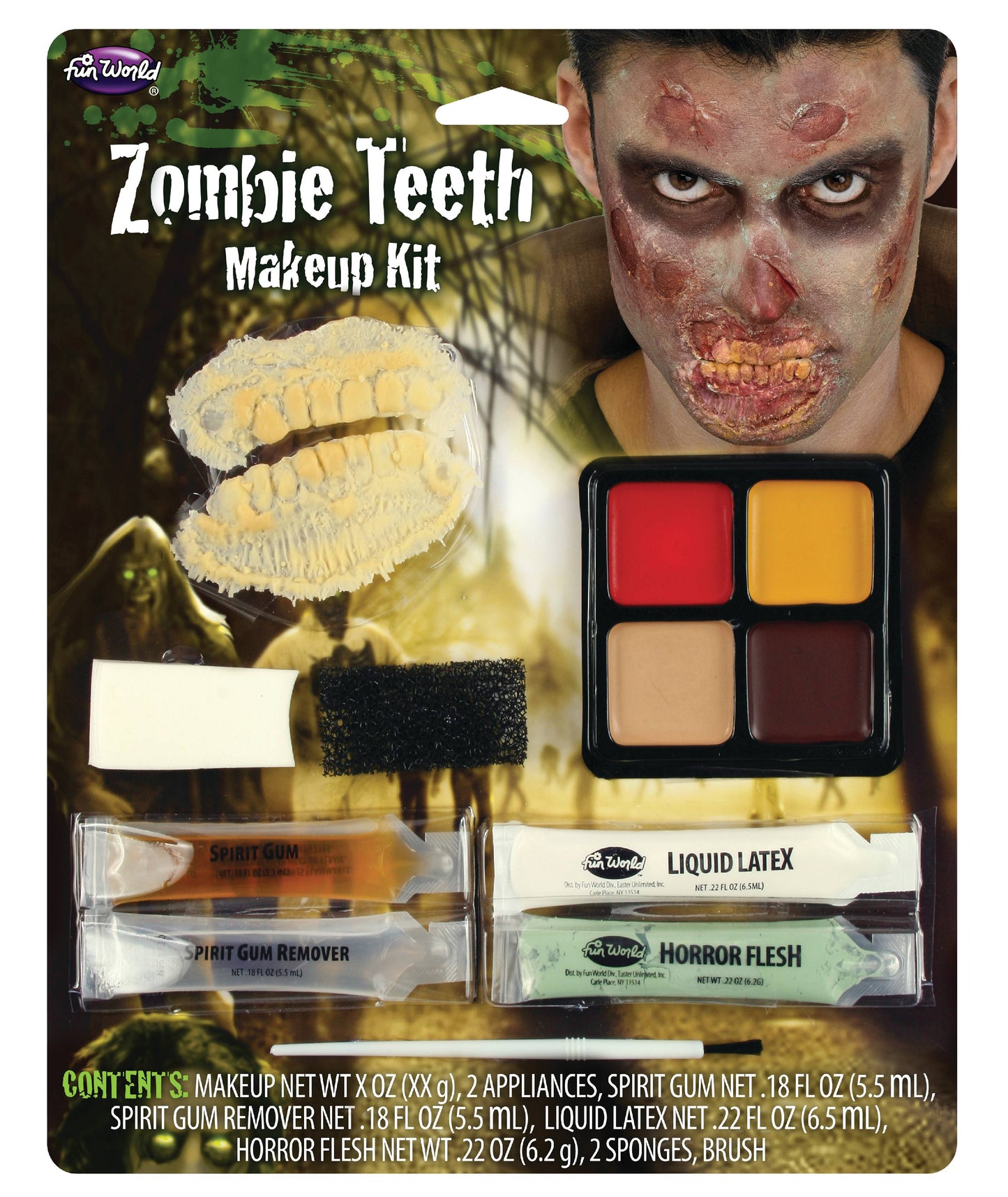 Zombie Teeth Makeup Kit