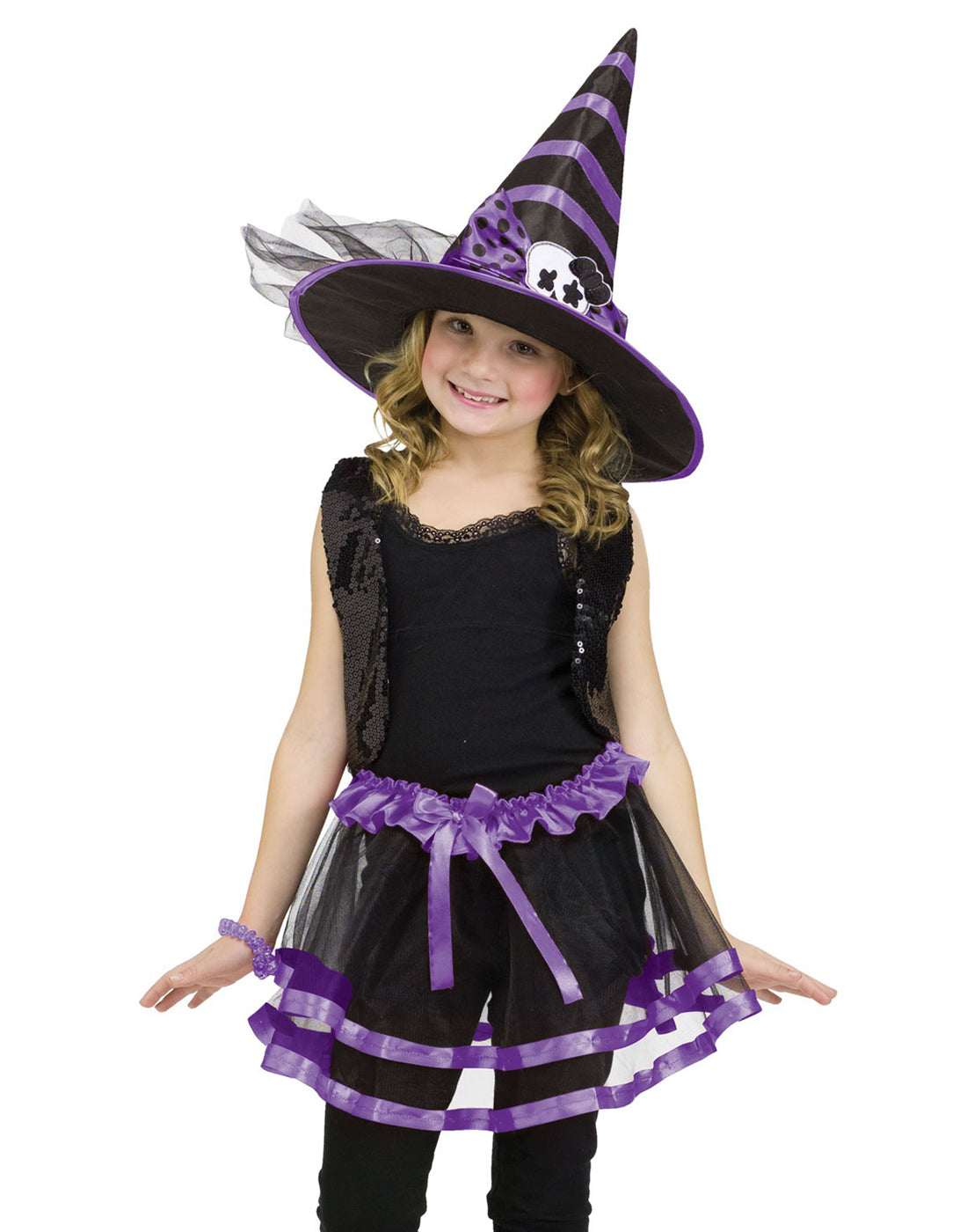 Ribbon Hat & Tutu Set - Purple