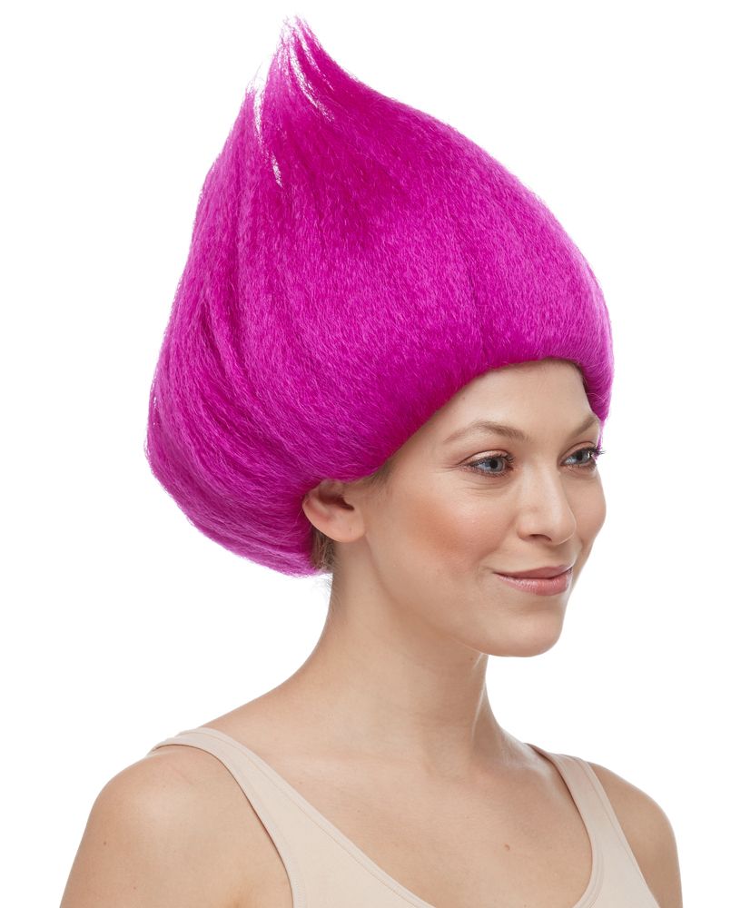 Deluxe Troll Magenta Wig