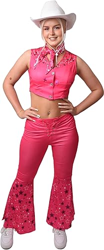 80's Pink Doll Western Outfit - L