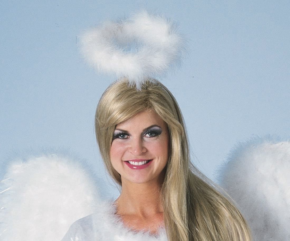 White Marabou Halo
