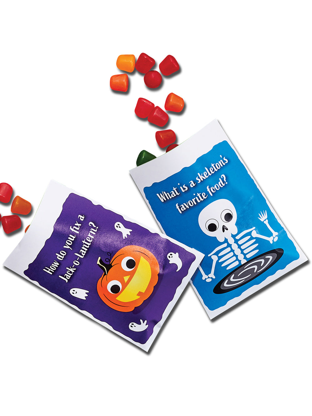 Paper Treat Bags with Jokes