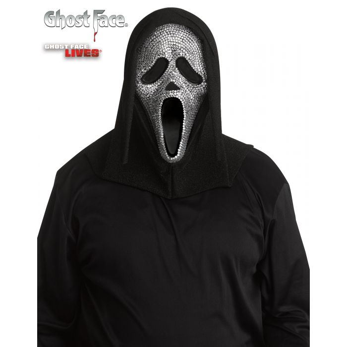 Ghost Face Crystal Bling Mask