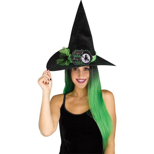 Witty Witches Hat - Green