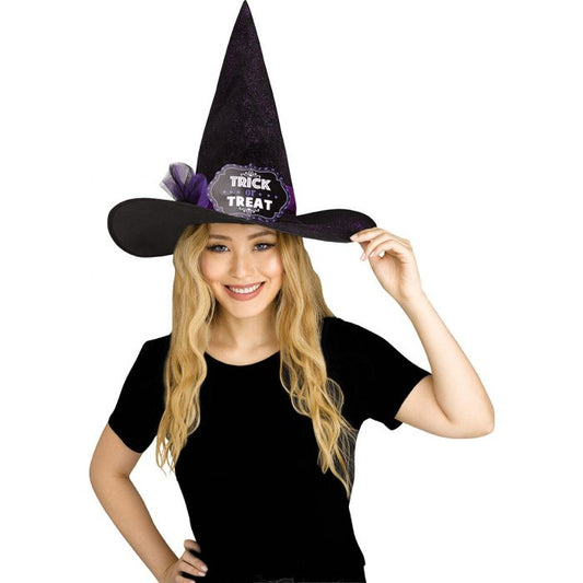 Witty Witches Hat - Purple