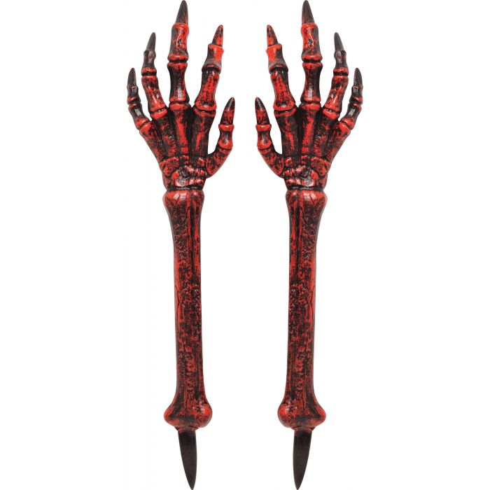 24" Skeletal Arms Grave Breakers - Red