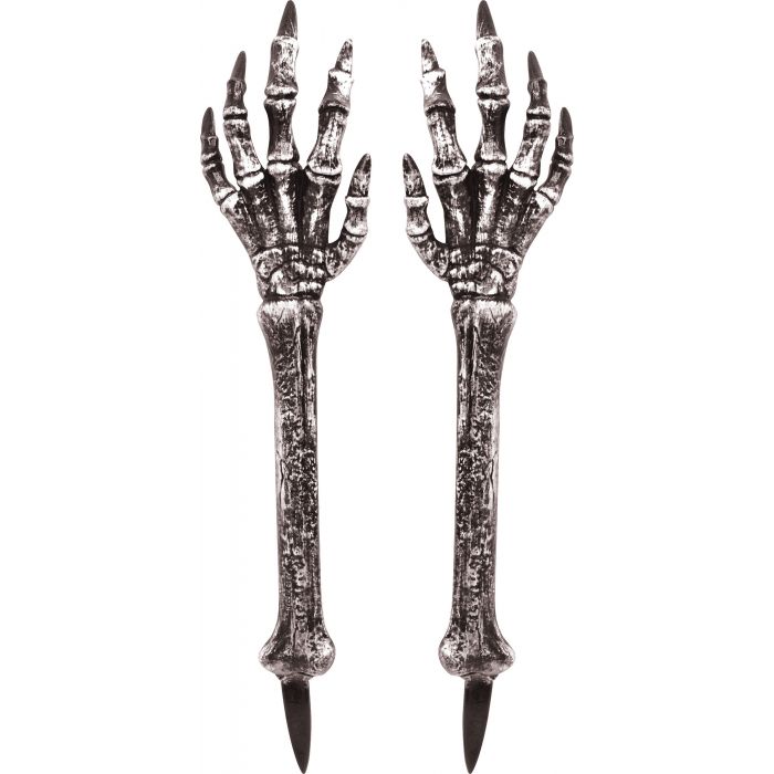 24" Skeletal Arms Grave Breakers - White