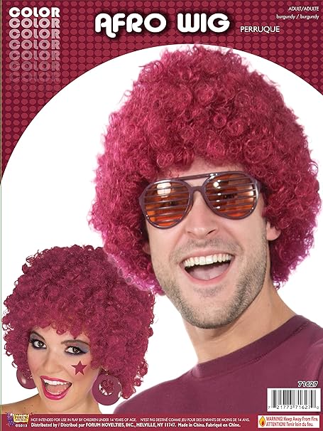 AFRO WIG BURGUNDY