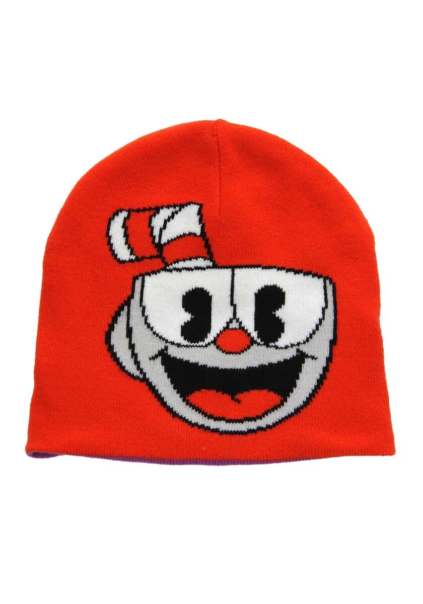 CUPHEAD BAD END REVERSIBLE KNIT BEANIE