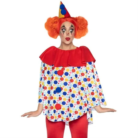CLOWN PONCHO SET ADULT - OS