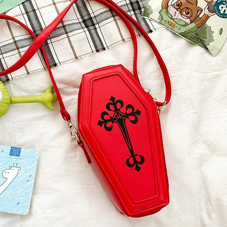 COFFIN PURSE RED