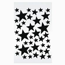 DIAMOND STICKERS AUTOCOLLANTS STARS BLACK