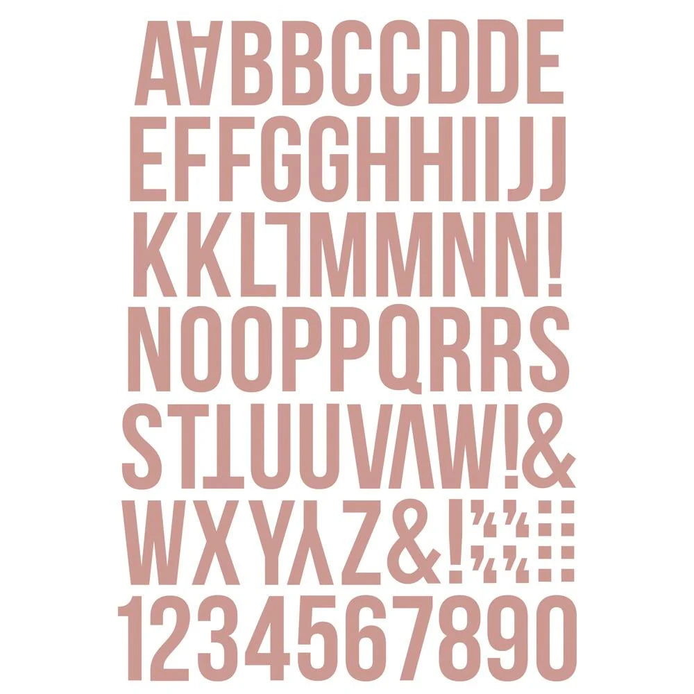 DIAMOND STICKERS LETTERS NUMBERS AND MORE ROSE GOLD