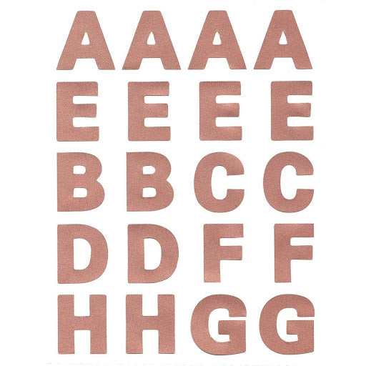 DIAMOND STICKERS LETTERS ROSE GOLD