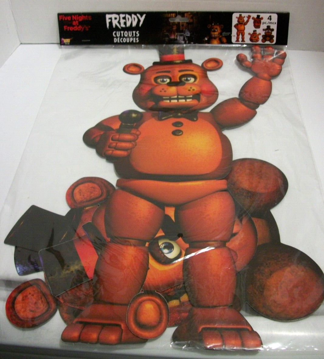 FIVE NIGHTS AT FREDDYS CUTOUTS 4PC