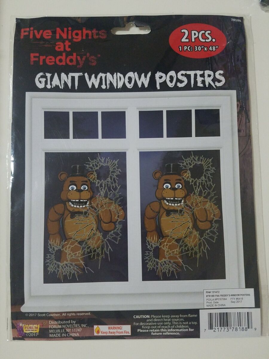 FIVE NIGHTS AT FREDDYS GIANT WINDOW POSTERS