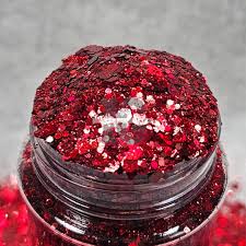GLITTER 3/4OZ RED