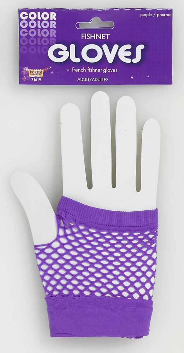 GLOVES FISHNET PURPLE