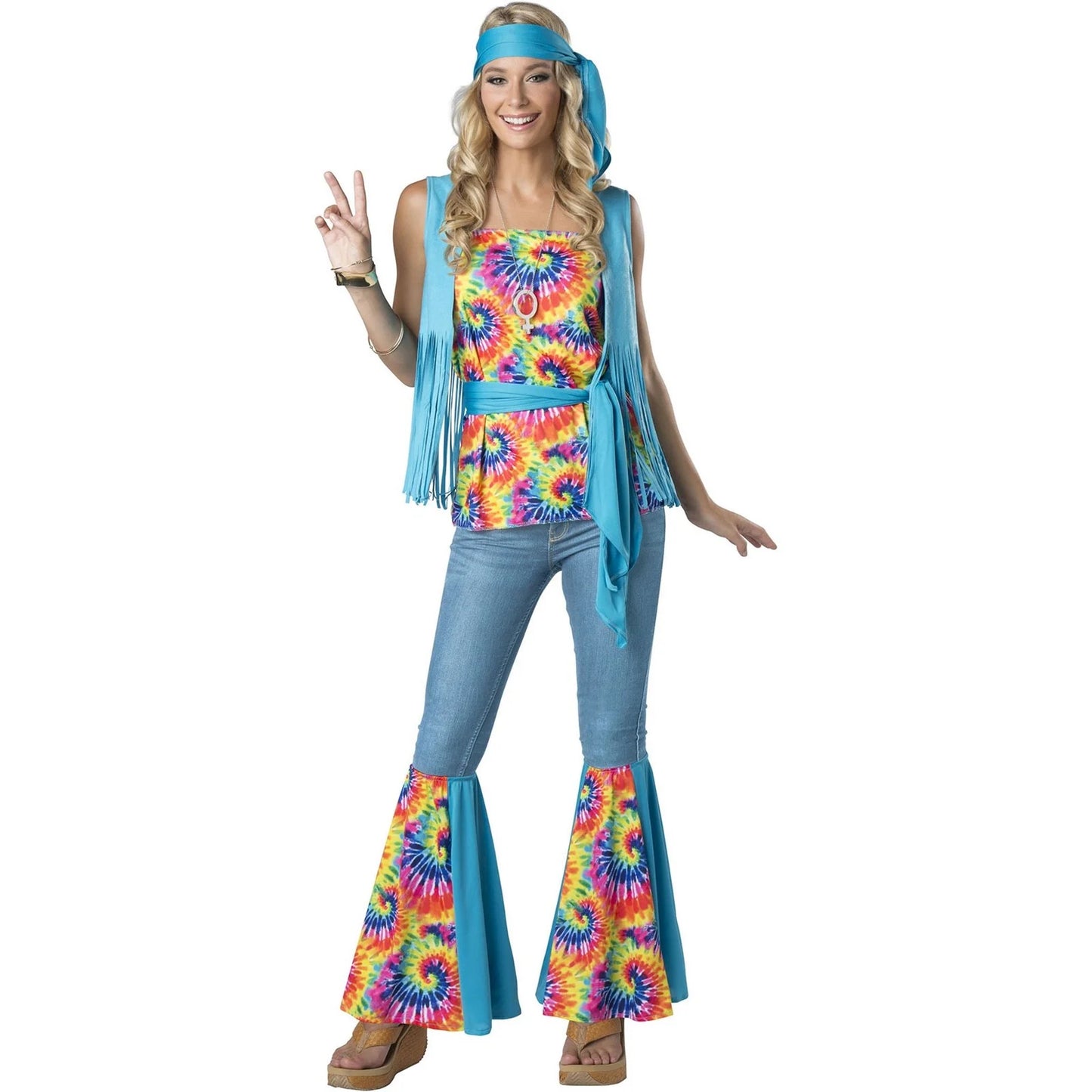 Tie Dye Hippie Adult - S