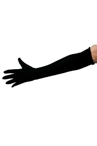 Over the Elbow 23" Velvet Gloves Black - OS
