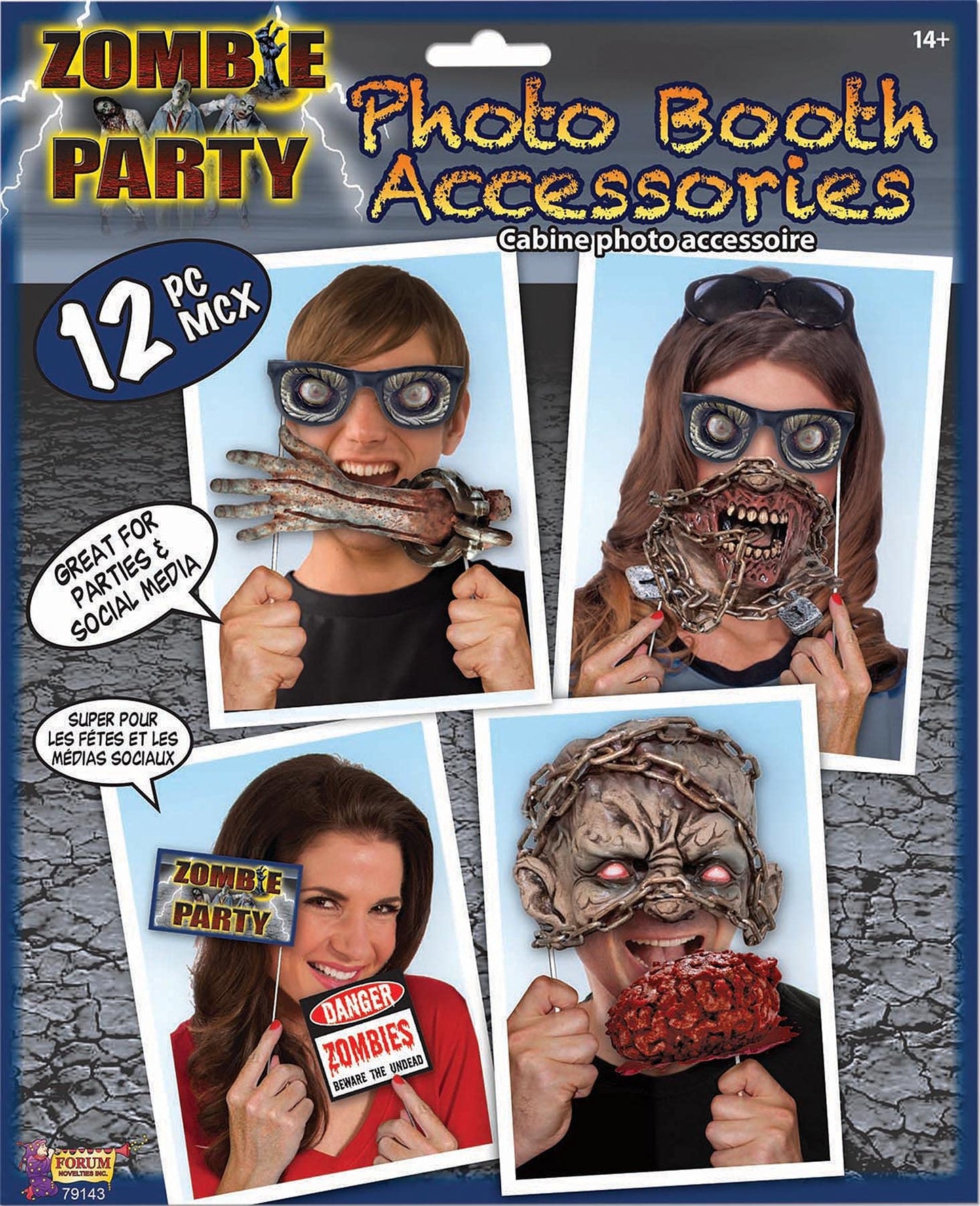PHOTOBOOTH ACCESORIES KIT ZOMBIE