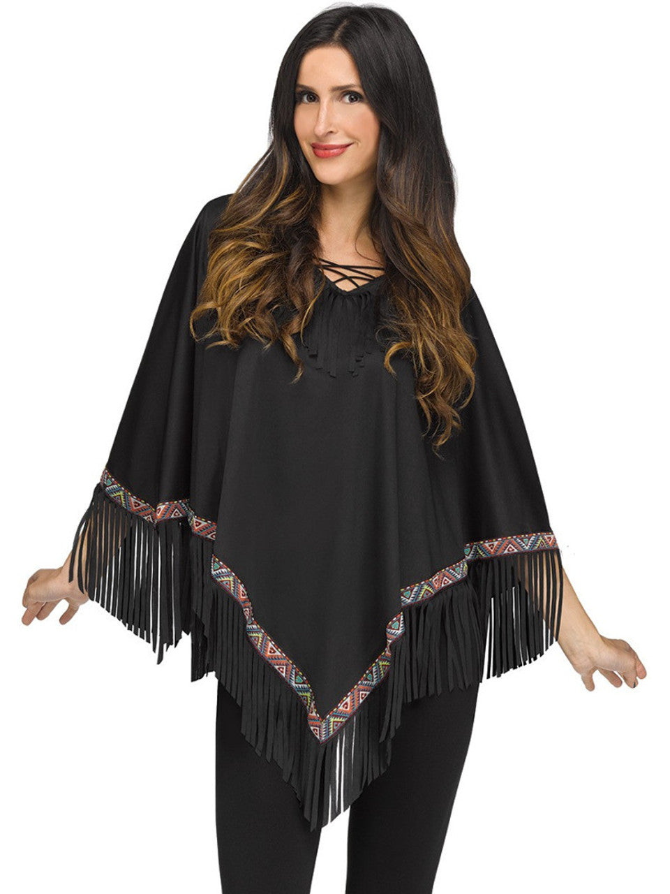 PONCHO HIPPIE ADULT - OS