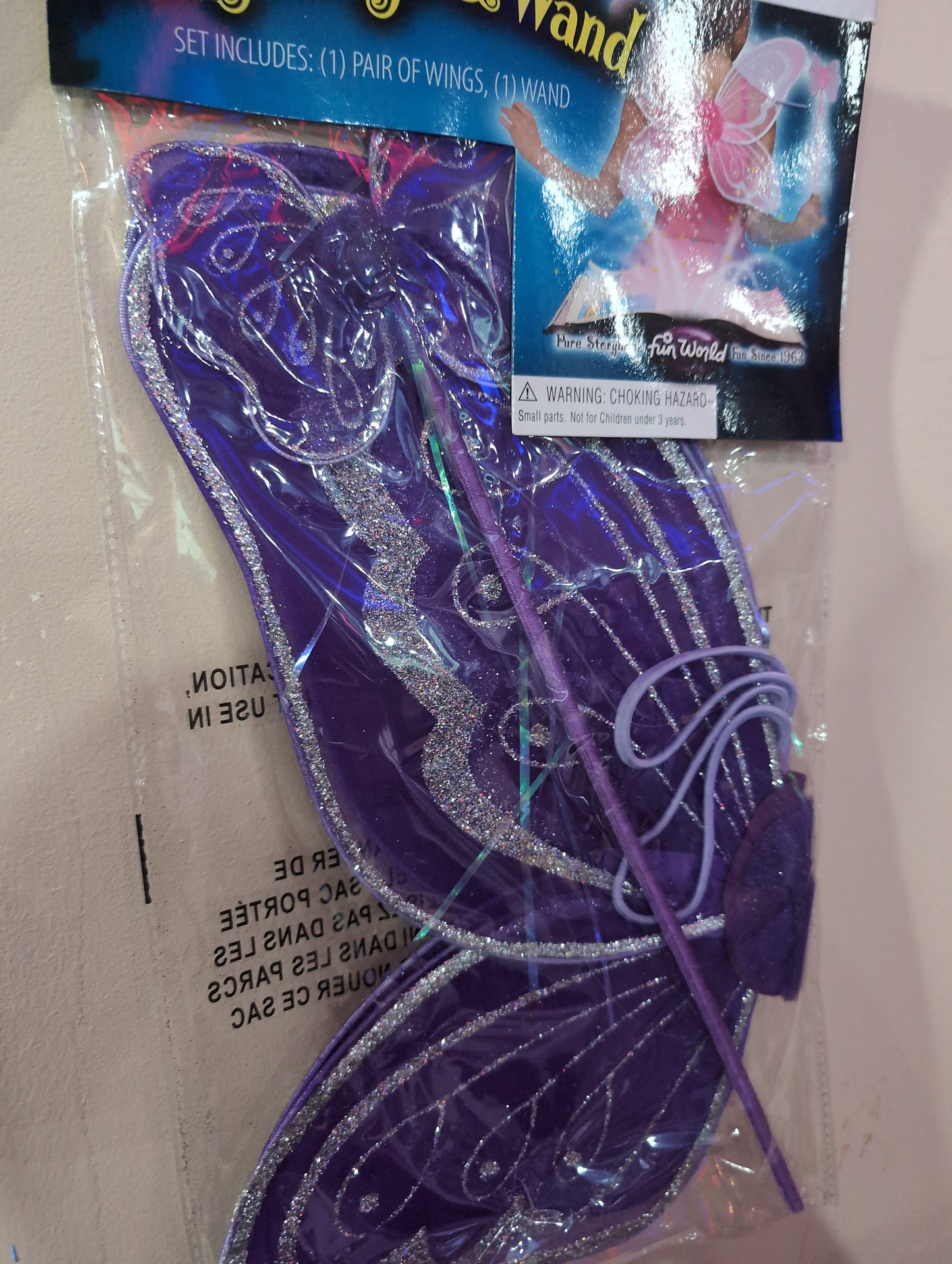 Fairy Wings & Wand Set - Purple
