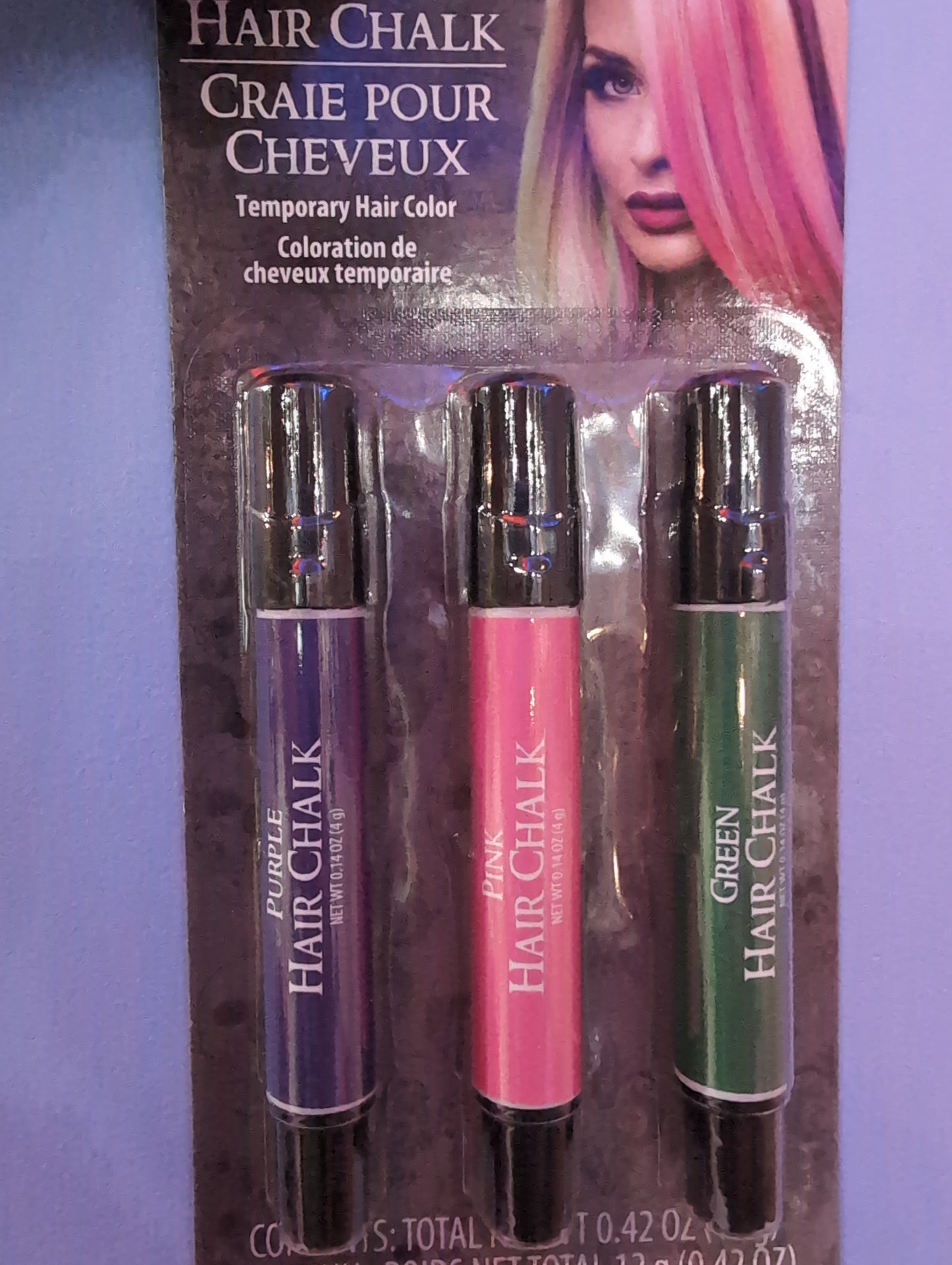 Hair Chalk - Purple/Pink/Green