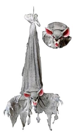 Animated Upside Down Grey Bat