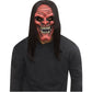 Demon Vampire Mask - Red Face Black Hair