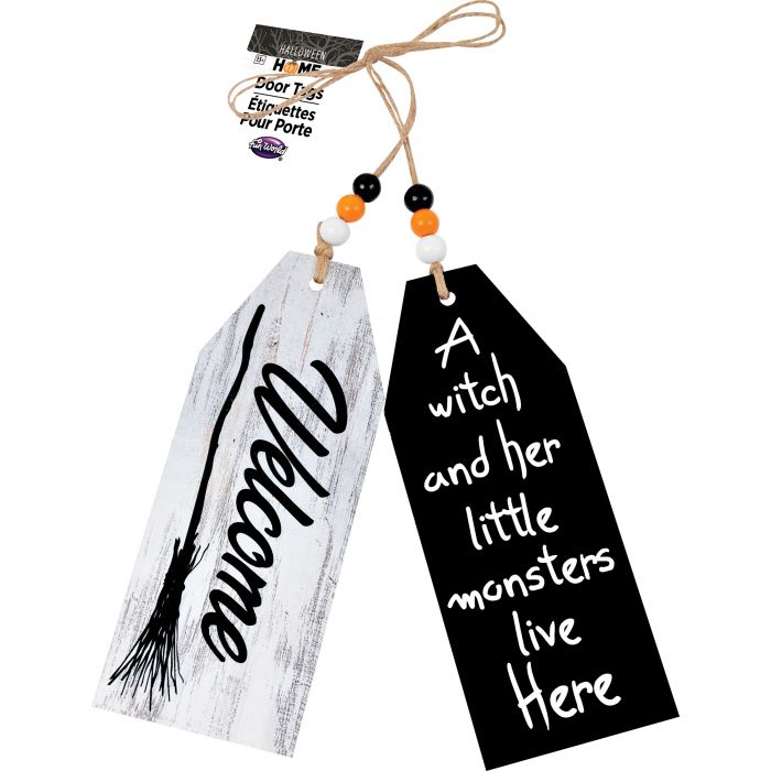 Home Door Tags - Witch
