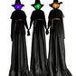 Hanging Light-Up Witch Ghost 7'