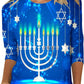 CHANUKAH SHIRT CHEMISE BLUE
