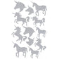 DIAMOND STICKERS AUTOCOLLANTS GOLD UNICORN