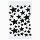 DIAMOND STICKERS AUTOCOLLANTS STARS BLACK