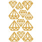 DIAMOND STICKERS DIAMANT GOLD