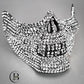 Diamante Half Face Skull