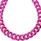 JUMBO CHAIN CKLACE PINK