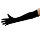 Over the Elbow 23" Velvet Gloves Black - OS