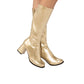 Gold GoGo Boots Size 8