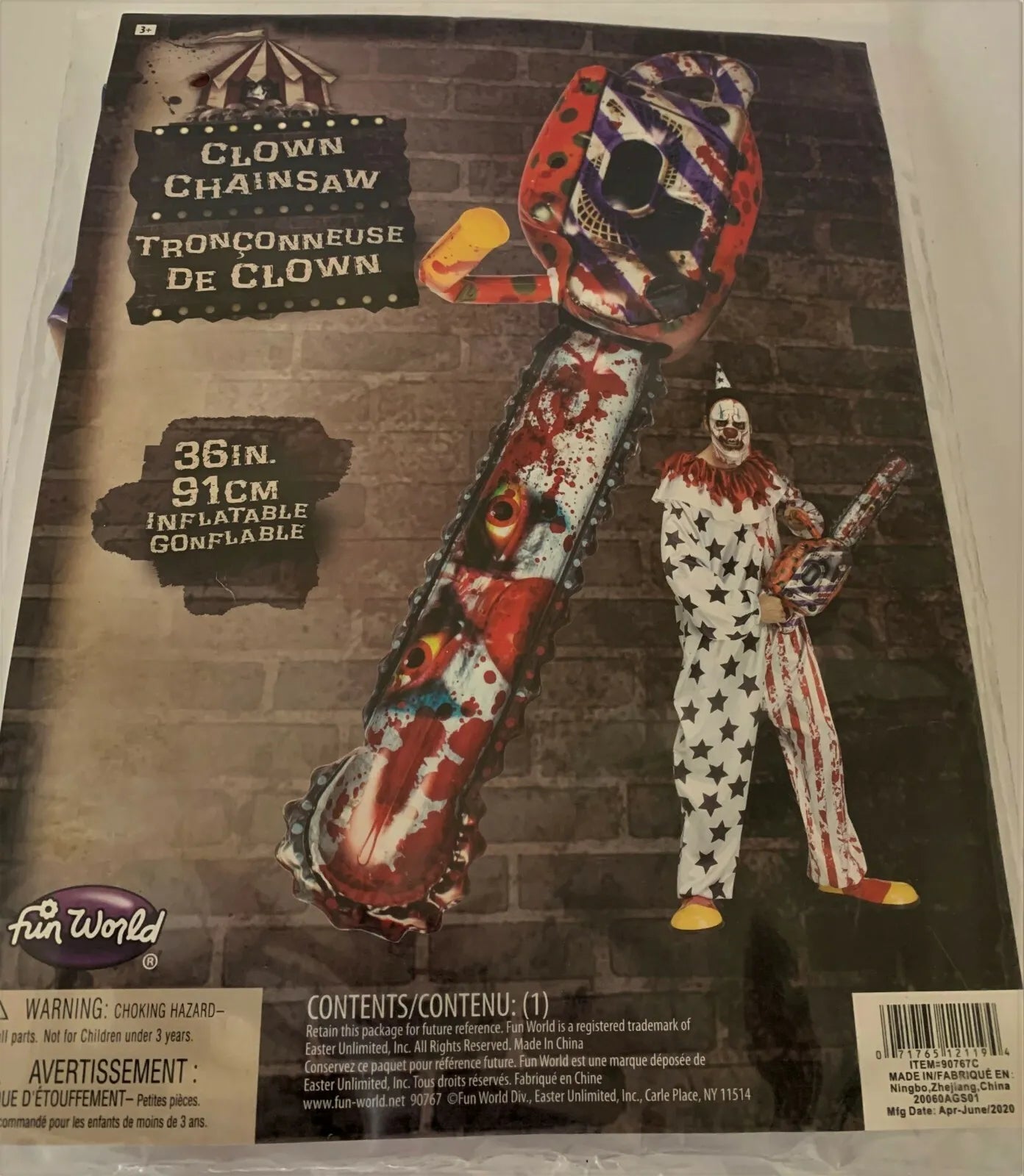 Inflatable Clown Chainsaw