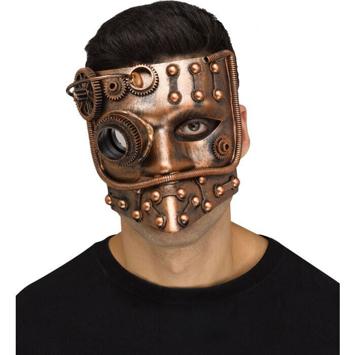 Cyborg Full Mask - Bronze