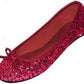 Red Flats Size 9
